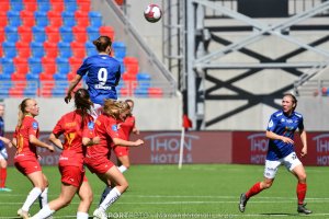 Isabell Herlovsen høyt oppe sist lagene møttes. Foto: Morten M. Larød.