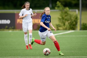 Adele Thomassen fastsatte sluttresultatet til 2-2. Foto: Morten M. Larød / Sportfoto