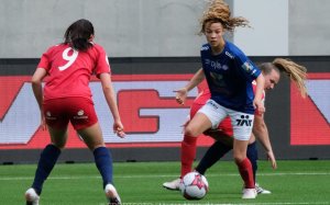 Celin Bizet Ildhusøy, her fra kampen mot Grand Bodø. Foto: Morten Mitchell Larød.