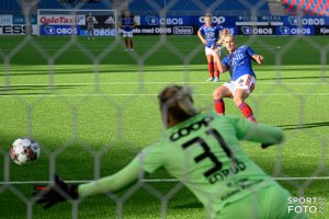 Toppseriekamp i fotball mellom Vålerenga og LSK Kvinner på Intility Arena i Oslo lørdag 6. august 2022. Foto: Morten Mitchell Larød / SPORTFOTO