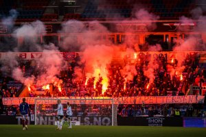 231125 Spectators in the stands during the cup final between Rosenborg and Vålerenga on November 25, 2023 in Oslo. Photo: Marius Simensen / BILDBYRÅN / Cop 238