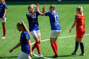 Treningskamp i fotball mellom Vålerenga og Røa på Intility Arena 27. juni 2020 i Oslo, Norge. Resultatet ble 4-0. Foto: Morten Mitchell Larød / SPORTFOTO