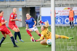 Toppseriekamp i fotball mellom Vålerenga og Røa på Intility Arena onsdag 10. mai 2023. Foto: Morten Mitchell Larød / SPORTFOTO