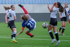 Emilie Libakken Østerås var nær ved å lykkes med en særegen brassevariant. Foto: Morten Mitchell Larød.