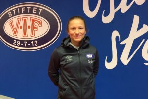 Svanhild Sand er klar for å kjempe for Vålerenga i Toppserien. Foto: Vålerenga Fotball.