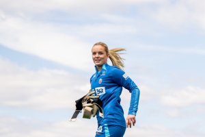 220705 Goalkeeper Guro Pettersen of the Norwegian national football team during a training session ahead of the UEFA Women's Euro 2022 Championship on July 5, 2022 in Brighton. Photo: Vegard Grøtt / BILDBYRÅN / kod VG / VG0309