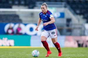 231118 Ingibjörg Sigurdardottir of Vålerenga during the Toppserien football match between Rosenborg and Vålerenga on November 18, 2023 in Trondheim. Photo: Marius Simensen / BILDBYRÅN / Cop 238