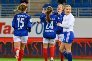 Andrine Tomter skåret sitt første mål for klubben. Foto: Morten Mitchell Larød / SPORTFOTO