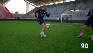 Marie Dølvik Markussen imponerte triksekongen Azun med sine ferdigheter.