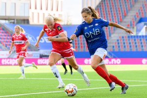 Katie Stengel fortsetter ikke i Vålerenga. Foto: Morten Mitchell Larød / SPORTFOTO