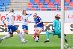 Toppseriekamp i fotball mellom Vålerenga og Kolbotn på Intility Arena i Oslo lørdag 23. april 2022. Foto: Morten Mitchell Larød / SPORTFOTO