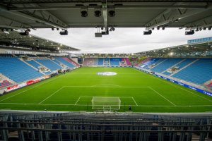 Intility Arena har blitt kåret til Årets Bane i Toppserien 2020. Foto: Vegard Wivestad Grøtt, Bildbyrån.