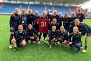 Spillerne ser frem til å møte Manchester United 31. juli. Foto: Vålerenga Fotball