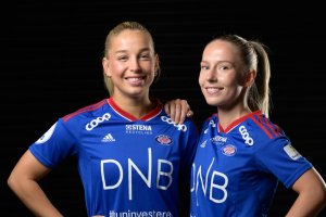 Søndag 22.mai møter Rikke Nygard og Thea Bjelde gamle lagvenninner fra Arna-Bjørnar. Foto: Sportfoto / Morten M. Larød