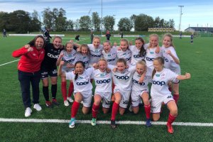 J16 klarte det - vi er i semifinaen! Foto: Arve Gulliksen.