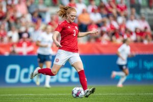 220629 Stine Ballisager of Denmark during the international friendly football match between Denmark and Norway on June 29, 2022 in Viborg. Photo: Mathilda Ahlberg / BILDBYRÅN / COP 240 / MA0259