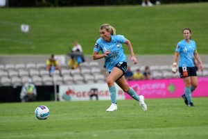 Ally Green I aksjon for gamleklubben Sydney FC