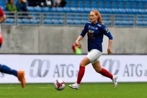 Stine Ballisager Pedersen fortsetter i Vålerenga. Foto: Morten M. Larød / Sportfoto