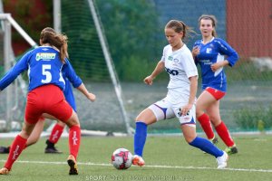 Marit Emaus Flaa ble kampens toppscorer med tre mål. Foto: Morten M. Larød