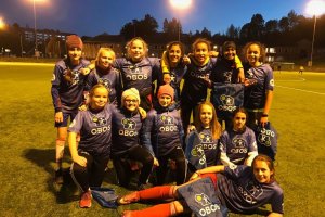 Holmlia jentene var en av klubbene som fikk besøk. Foto: Karianne Skaug