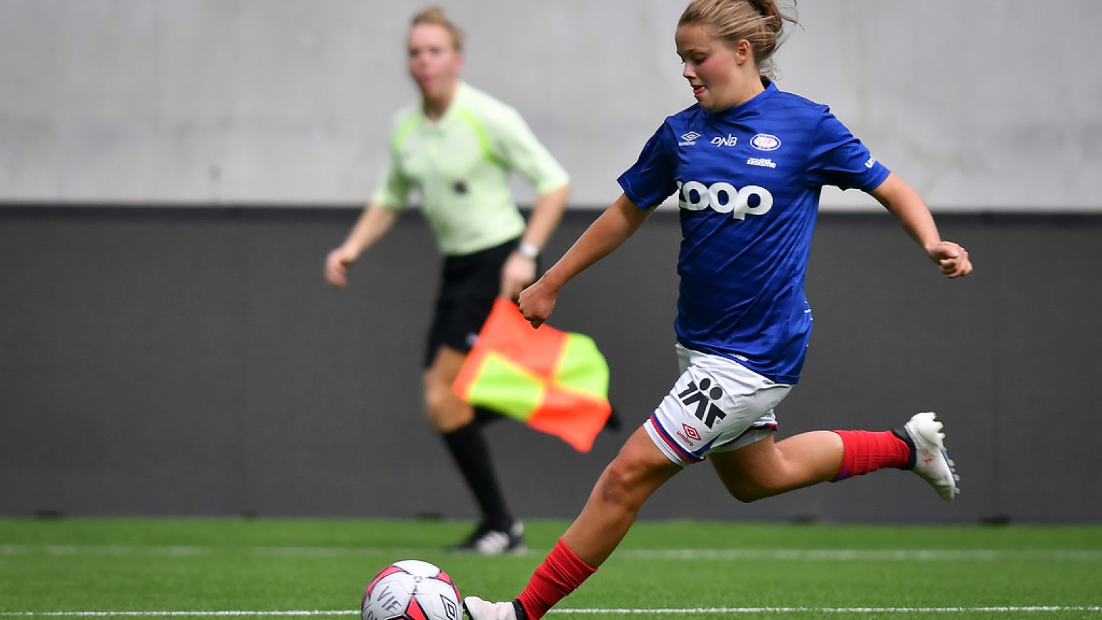 Anne Lise Olsen i aksjon. Foto: Morten M. Larød