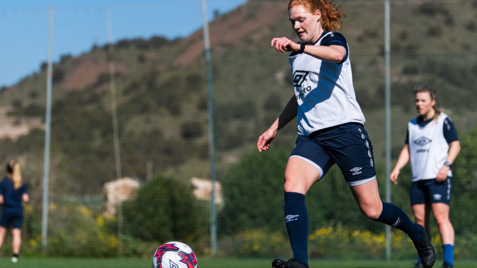 Stine Ballisager Pedersen under en treningsøkt på La Manga. Photo: Mathias Bergeld / BILDBYRÅN / Cop 200