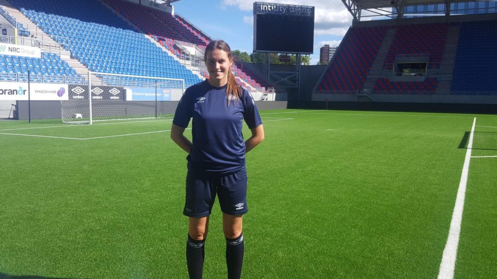 Benedikte Birkelund på Intility Arena. Foto: Hedda F Jørgensen