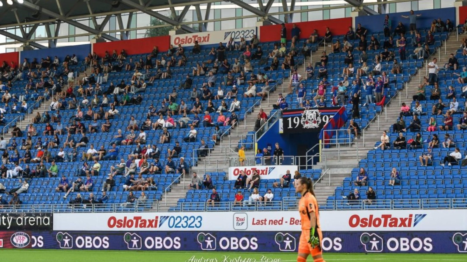 Det var bra med publikum på tribunen mot Rosenborg. Foto: Andreas Kristoffer Berge