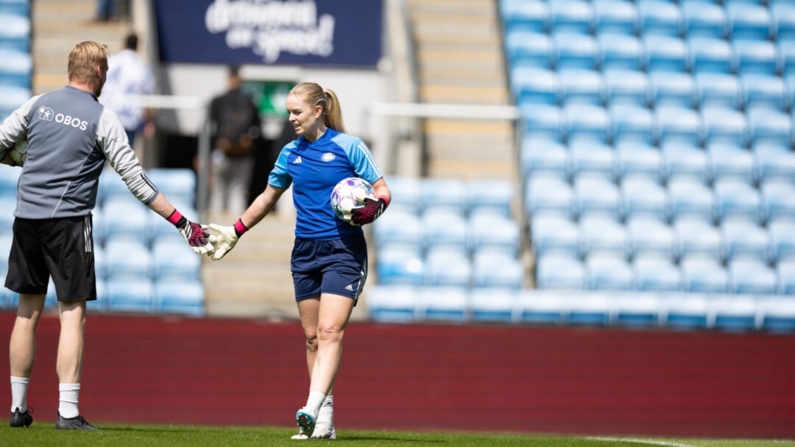 the Toppserien league game between Lyn and Vålerenga at Ullevaal Stadium in Oslo, Norway