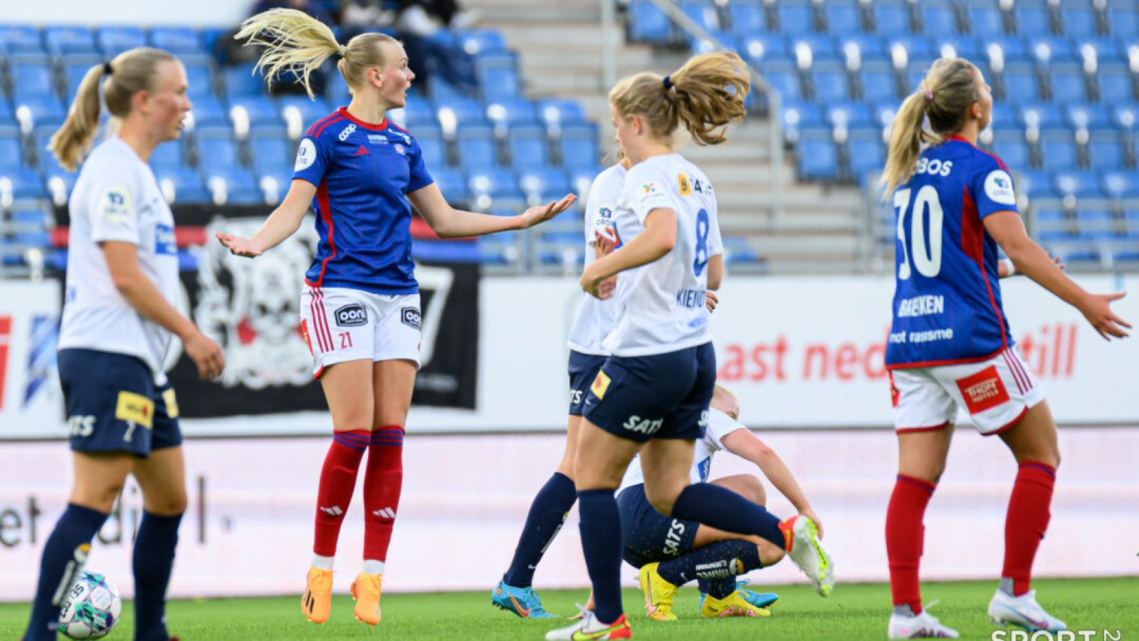 Toppseriekamp i fotball mellom Vålerenga og Stabæk på Intility Arena onsdag 19. april 2023. Foto: Morten Mitchell Larød / SPORTFOTO