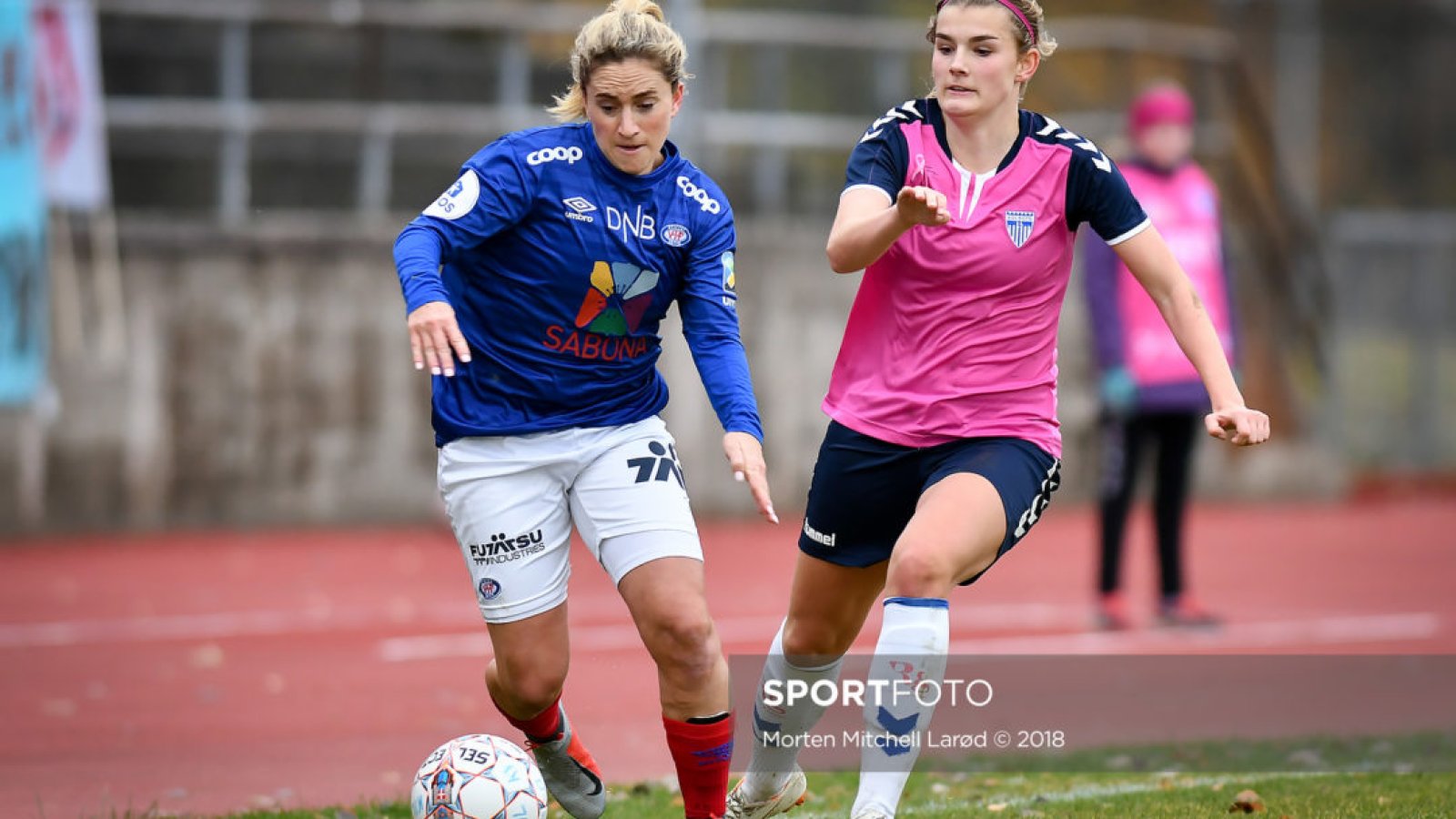 Camille Levin under toppseriekampen i fotball mellom Kolbotn og Vålerenga på Sofiemyr stadion.Foto: Morten Mitchell Larød / Sportfoto