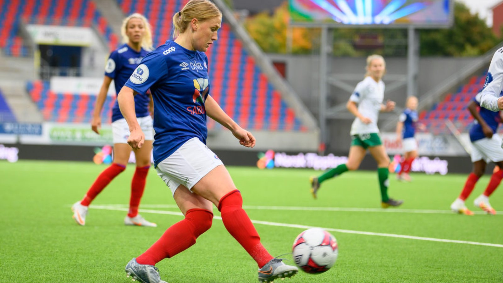 CJ Bott fikk sine første minutter på Intility Arena i kampen mot Klepp. Foto: Morten Mitchell Larød / SPORTFOTO