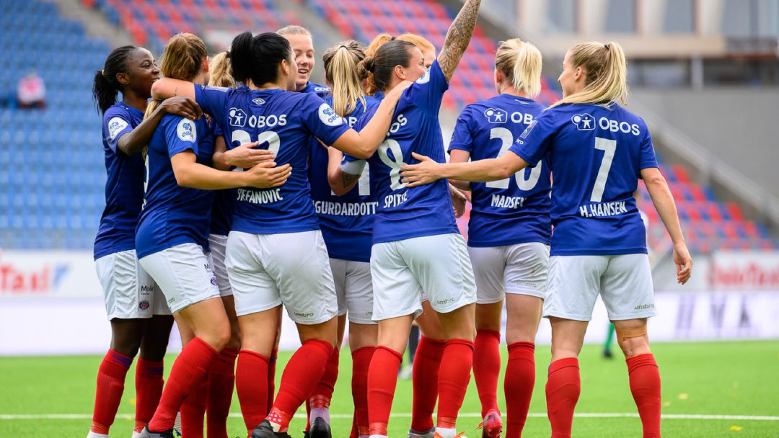 Det ble en rekke jubelscener mot Klepp søndag ettermiddag. Foto: Morten Mitchell Larød / SPORTFOTO