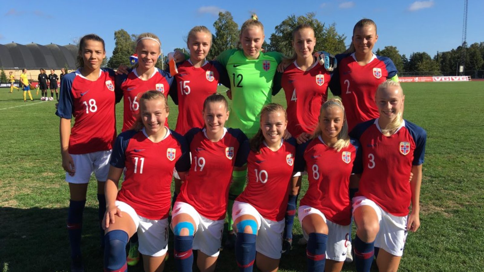 Norges J19 landslag. Foto: Anne Karin Østensen / NFF