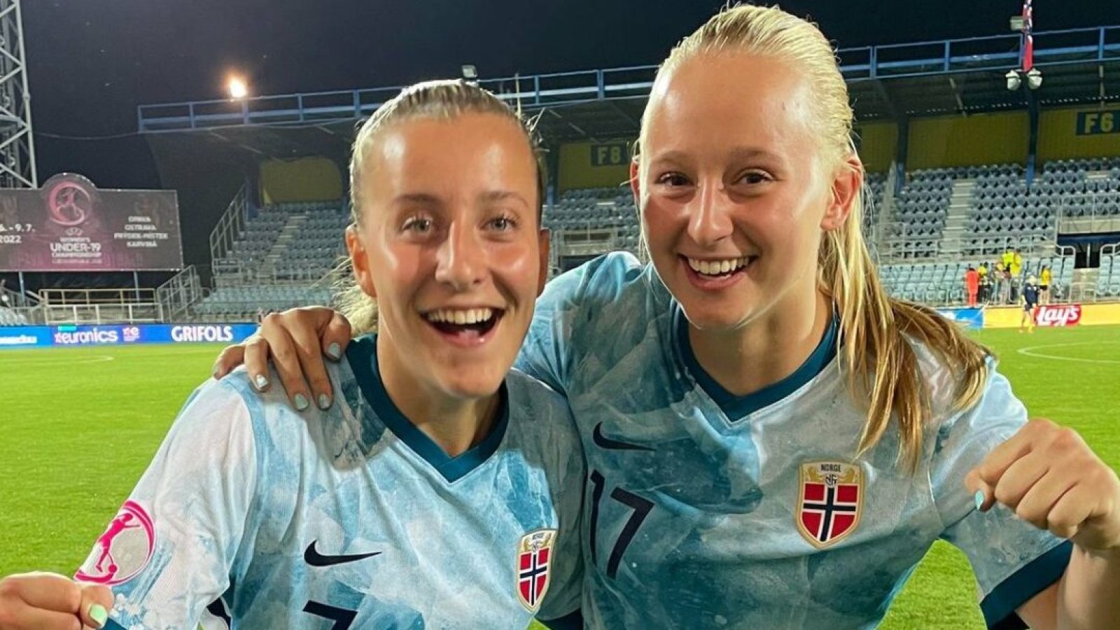 Stine Brekken og Emma Iversen vant EM-sølv. Arkivfoto.