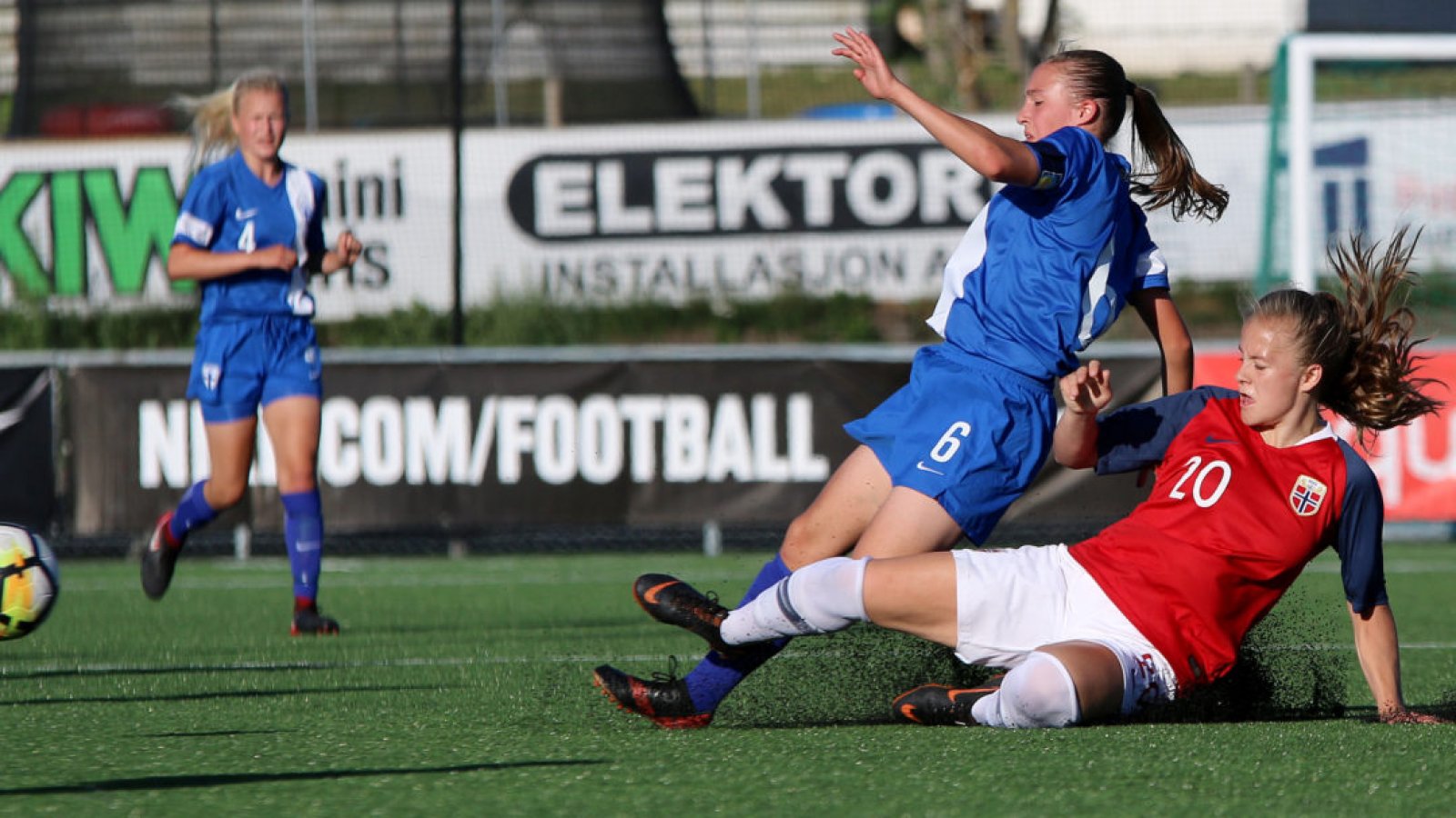 Emilie Østerås i sving for Norge. Foto: Thomas Brekke Sæteren