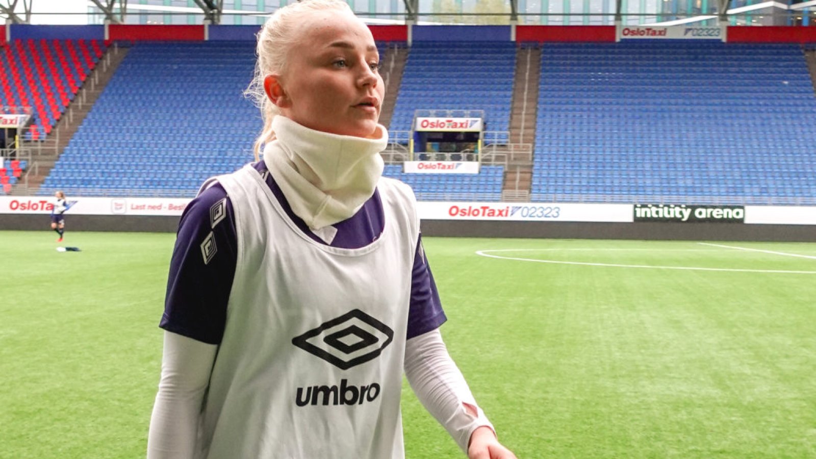 Kaisa Haga deltok i dag på trening med A-laget