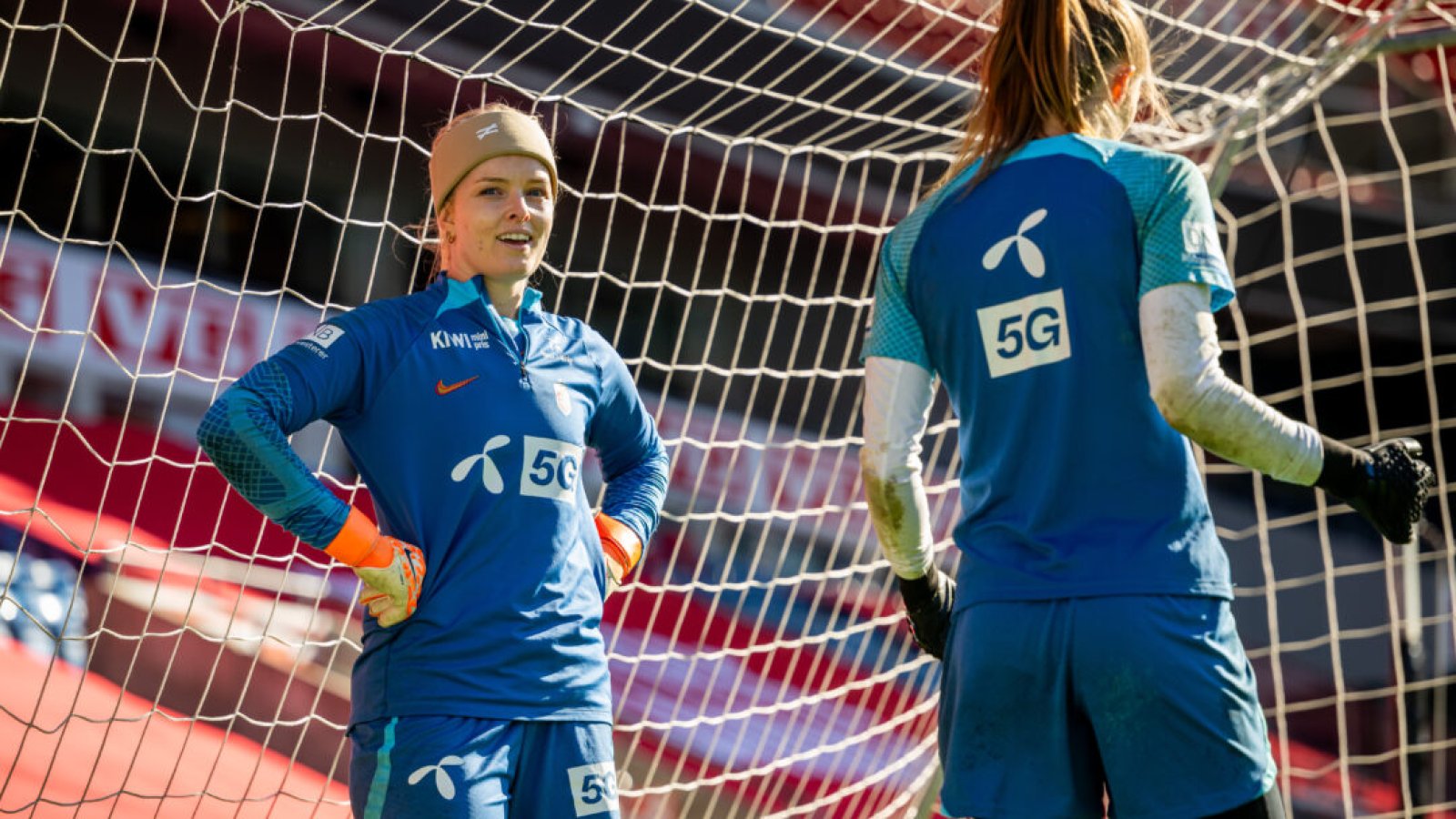 230924 Goalkeeper Guro Pettersen of the Norwegian women's national football team during a training session on September 24, 2023 in Oslo. Photo: Vegard Grøtt / BILDBYRÅN / kod VG / VG0528