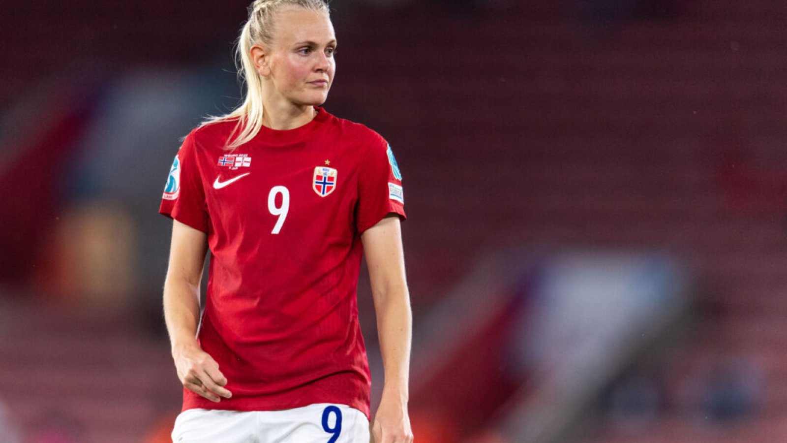 220707 Karina Sævik of Norway during the UEFA Women's Euro 2022 group stage match between Norway and Northern Ireland on July 7, 2022 in Southampton. Photo: Vegard Grøtt / BILDBYRÅN / kod VG / VG0315