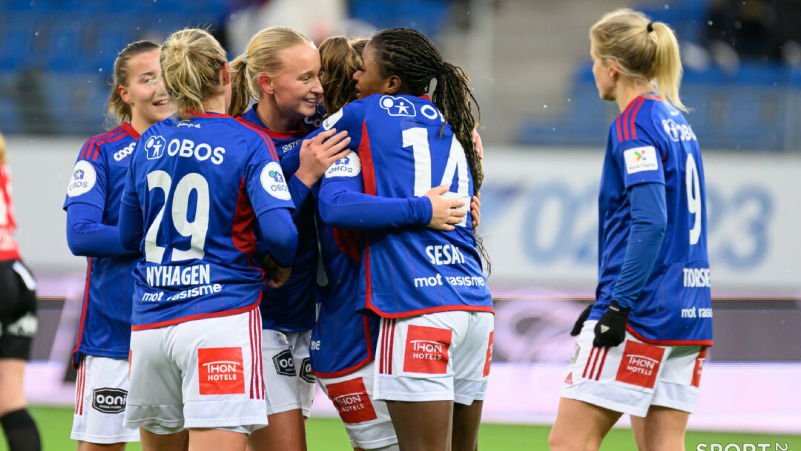 Toppseriekamp i fotball mellom Vålerenga og Arna-Bjørnar på Intility Arena lørdag 25. mars 2023. Foto: Morten Mitchell Larød / SPORTFOTO