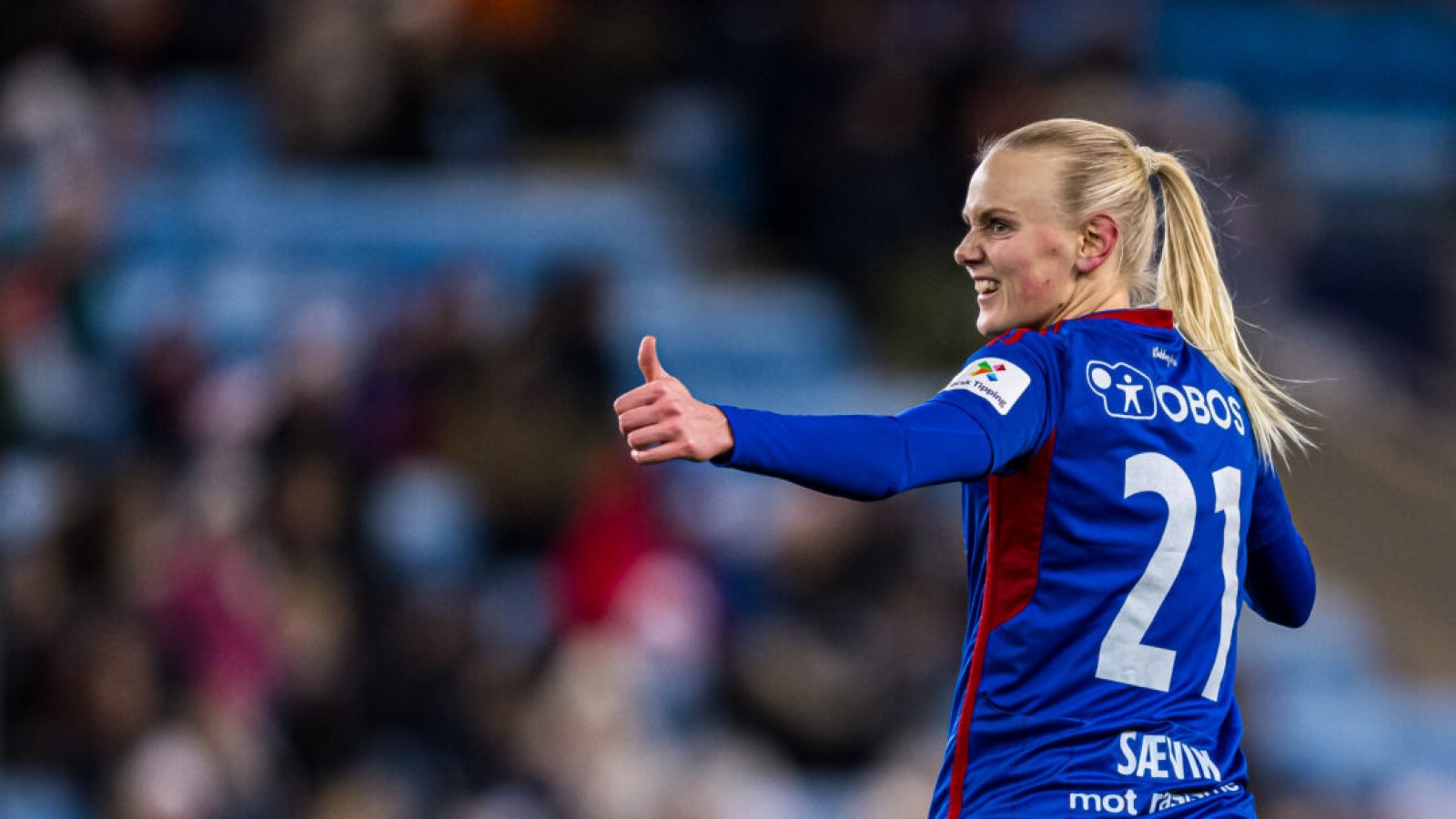 231125 Karina Sævik of Vålerenga during the cup final between Rosenborg and Vålerenga on November 25, 2023 in Oslo. Photo: Marius Simensen / BILDBYRÅN / Cop 238