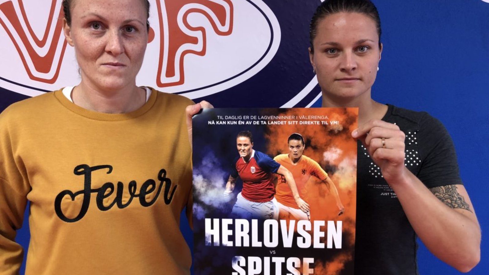 Isabell Herlovsen og Norge møter Sherida Spitses Nederland. Foto: Vålerenga Fotball
