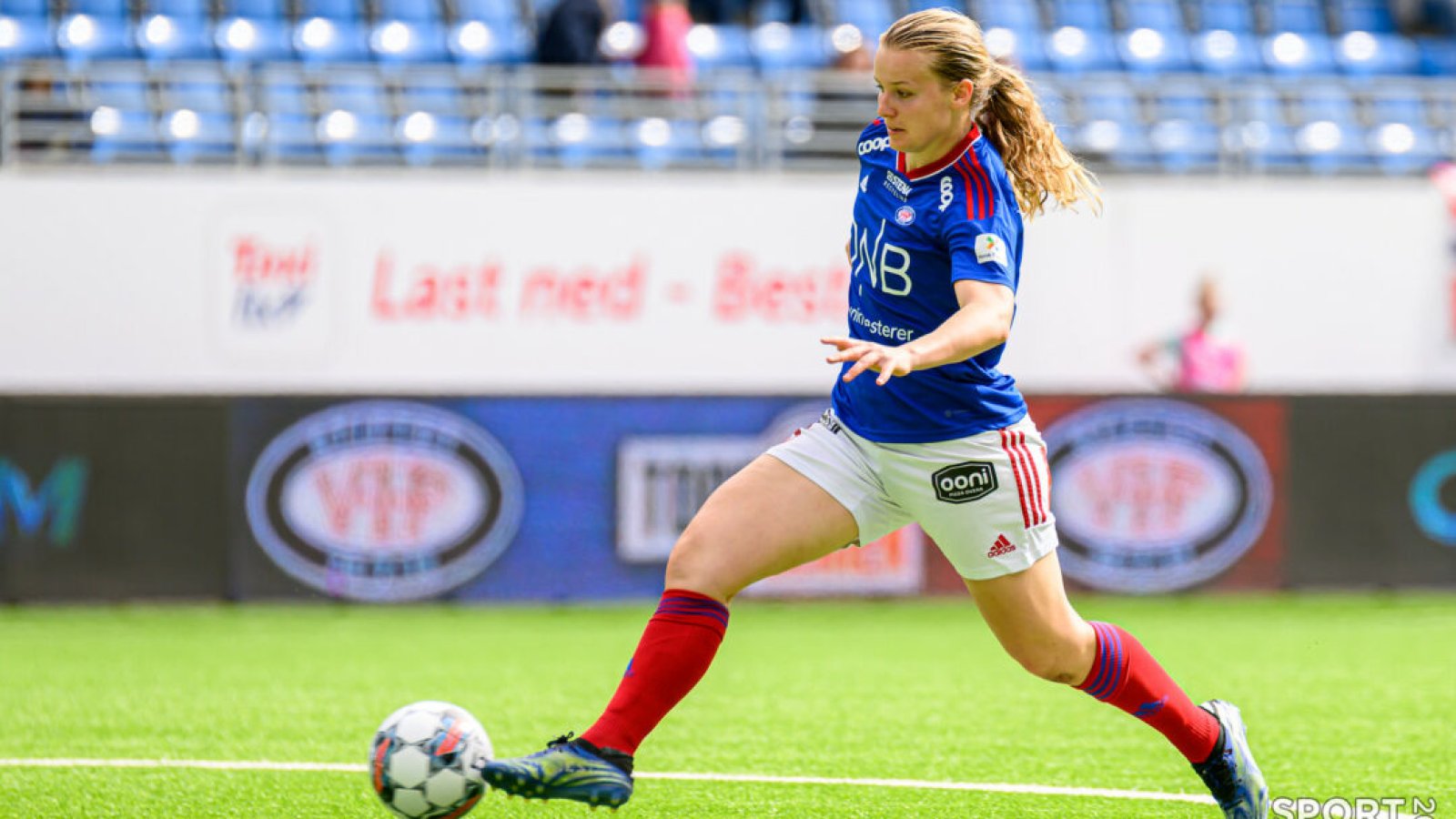 Agnete Nielsen tar skaden med godt mot. Foto: Morten Mitchell Larød / SPORTFOTO