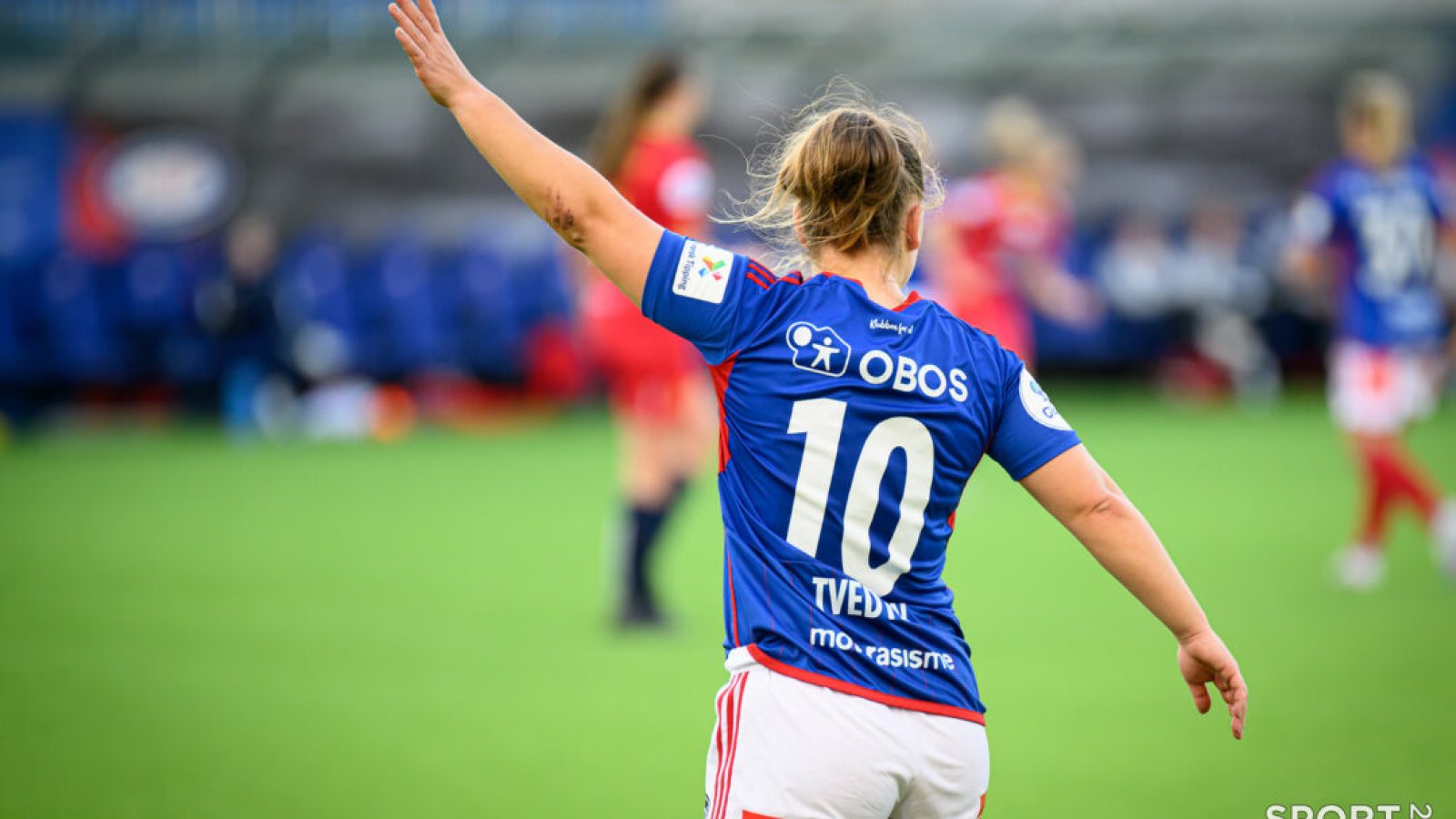 Toppseriekamp i fotball mellom Vålerenga og Røa på Intility Arena onsdag 10. mai 2023. Foto: Morten Mitchell Larød / SPORTFOTO