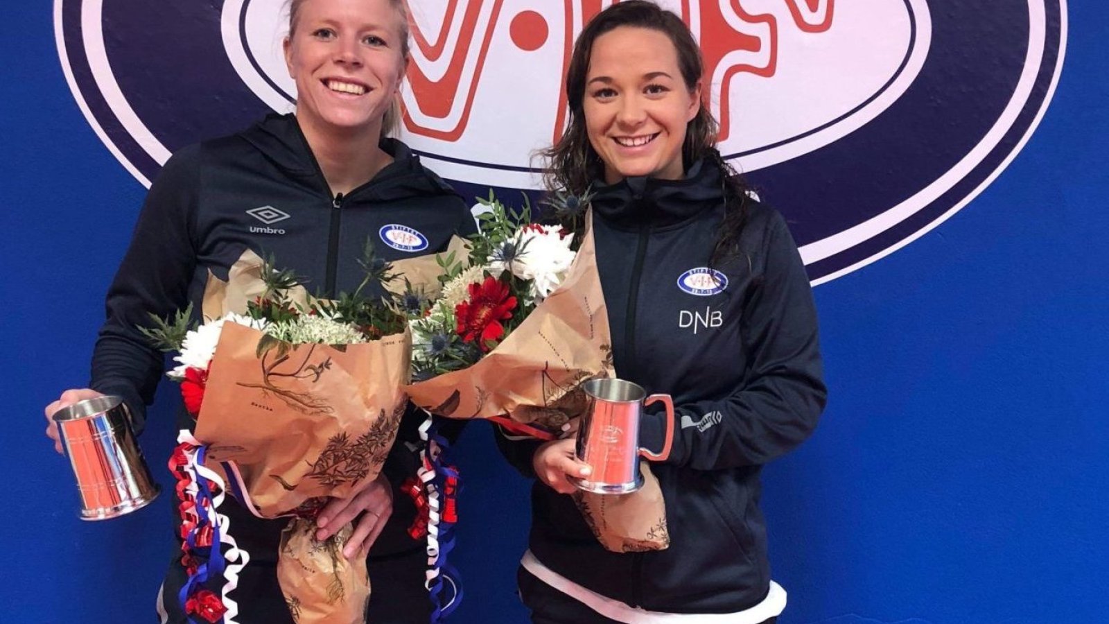 Ingrid Søndenå og Maren Hauge har passert over 100 kamper for Vålerenga.