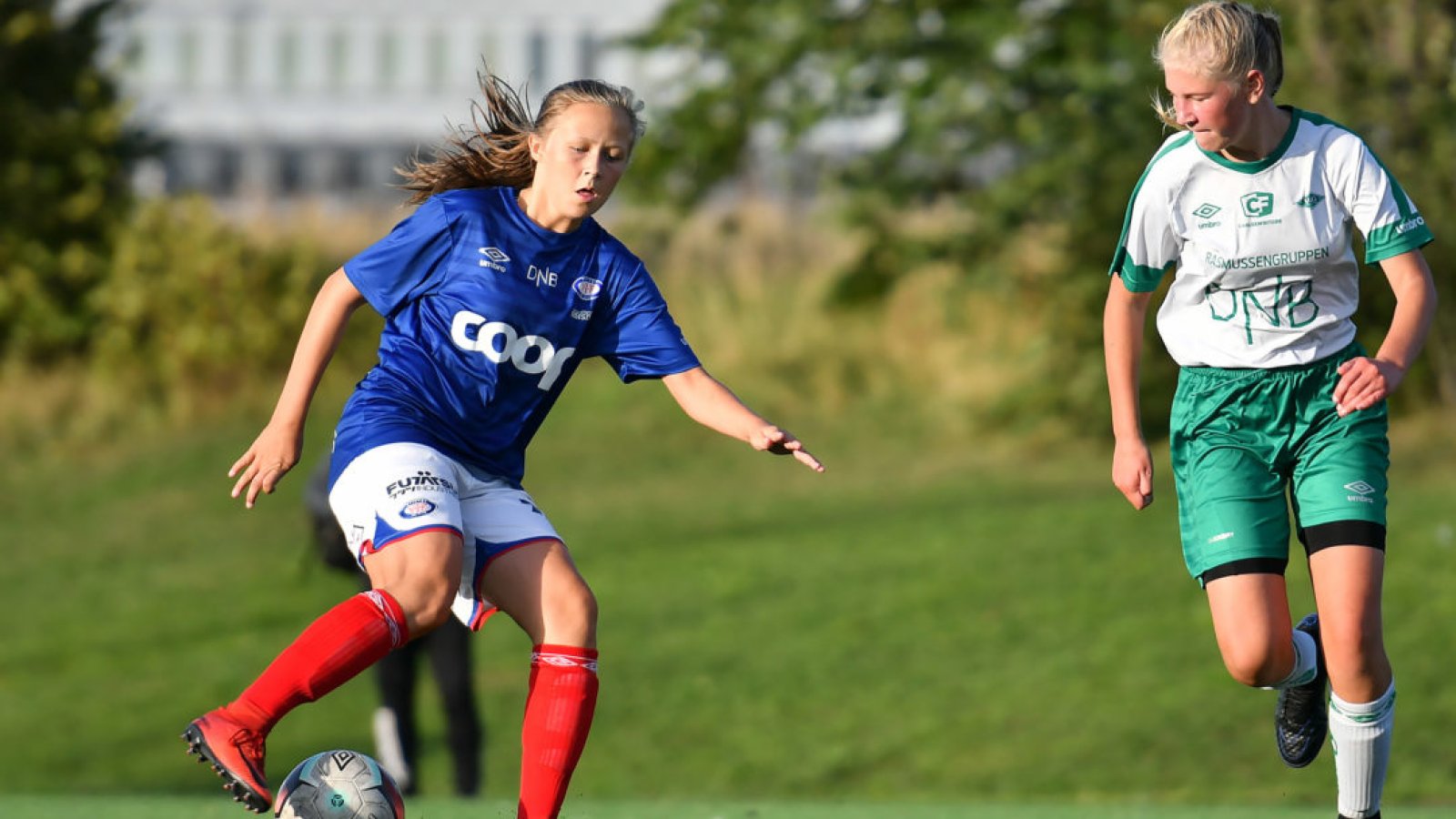 Adele Thomassen, her fra 1/8-finalen mot Våg der hun noterte seg for ikke mindre enn tre scoringer. Vi vant kampen 5-1. Foto: Morten M. Larød.