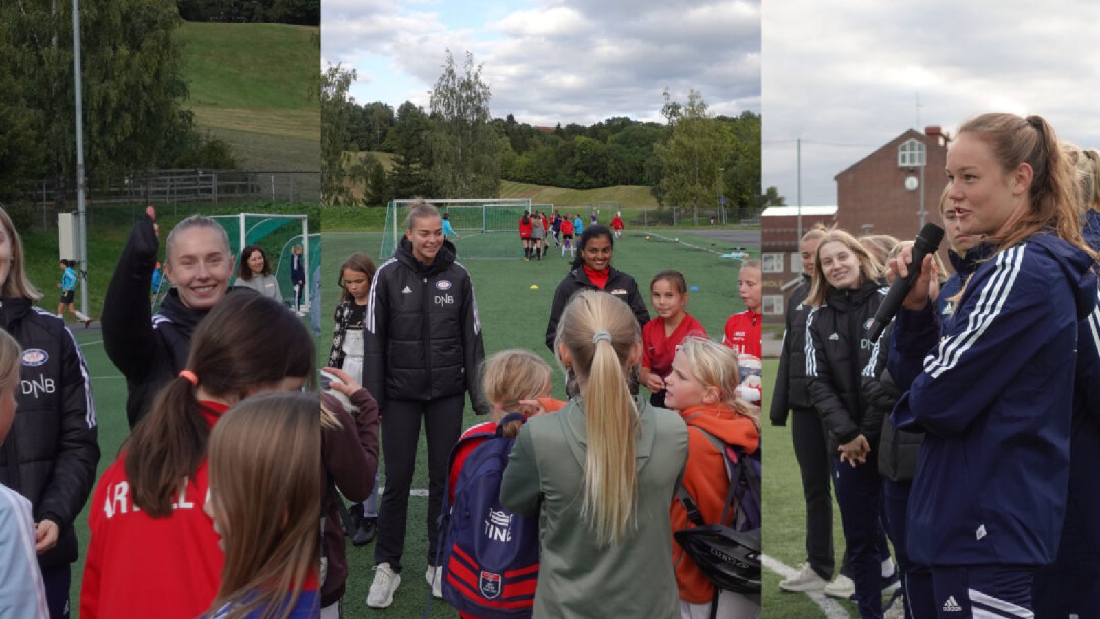 Bilder fra fjorårets klubbesøk hos Årvoll. Foto: Vålerenga Fotball