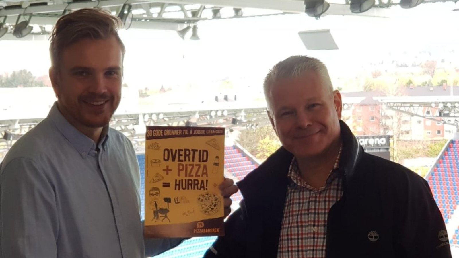 Pizzabakeren inngår avtale med Vålerenga Fotball. Foto: Stefan Danielsson