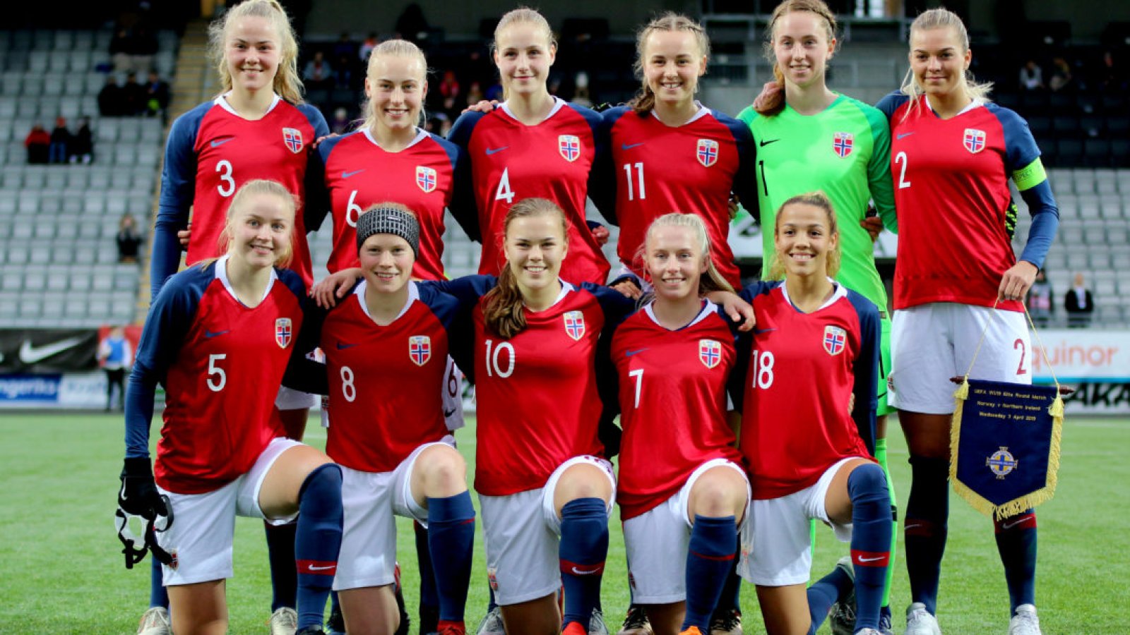 Celin Bizet Ildhusøy finner vi på J19-landslaget. Foto: Thomas Brekke Sæteren