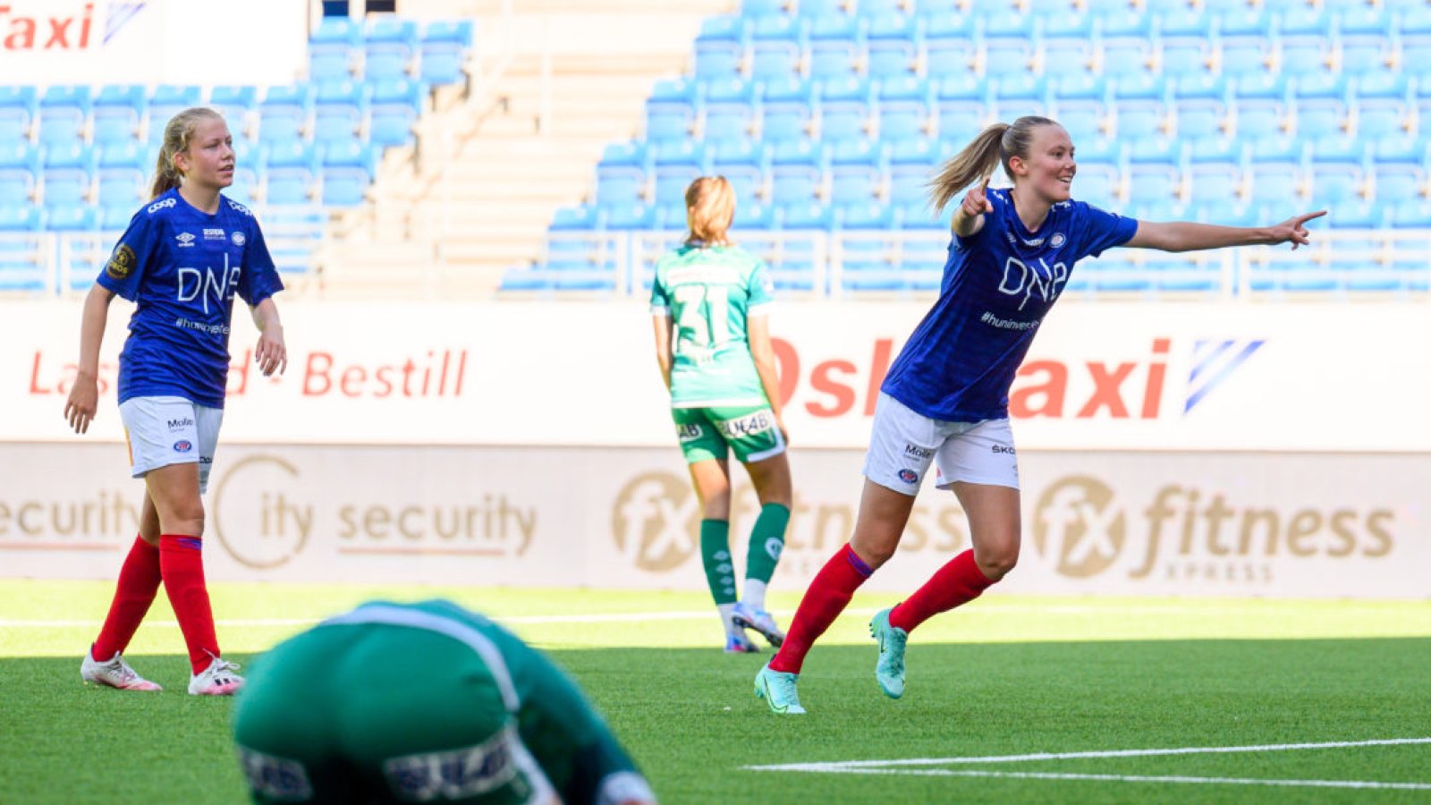 Synne Jensen scoret fire mål sist lagene møttes. Foto: Morten Mitchell Larød / SPORTFOTO